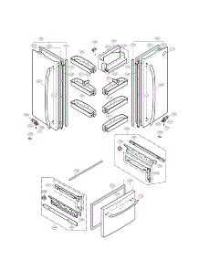 Door Parts parts for Lg Refrigerator LFC23760SB/00 from AppliancePartsPros.com