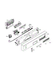 Front Panel parts for Kenmore Dishwasher 630.16302401 (63016302401, 630 16302401) from AppliancePartsPros.com