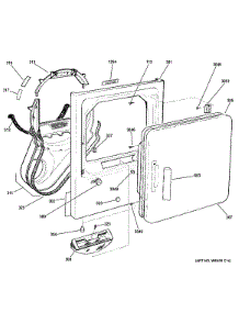 Front Panel & Door parts for Ge Dryer DCCB330GJ2WC from AppliancePartsPros.com