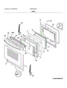 Door parts for Frigidaire Range FGEF3059TDF from AppliancePartsPros.com