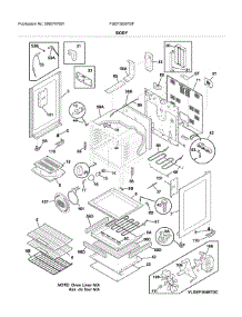 Body parts for Frigidaire Range FGEF3059TDF from AppliancePartsPros.com