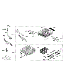 Rack Assy parts for Kenmore Dishwasher 630.16303403 (63016303403, 630 16303403) from AppliancePartsPros.com