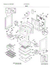 Body parts for Frigidaire Range LFEF3054TDG from AppliancePartsPros.com