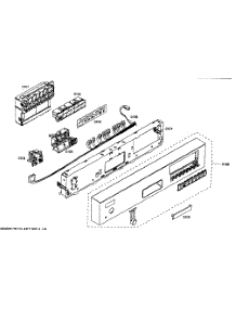 Front Panel parts for Kenmore Dishwasher 630.16303403 (63016303403, 630 16303403) from AppliancePartsPros.com