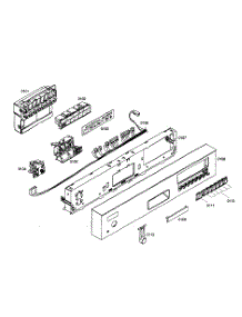 Front Panel parts for Kenmore Dishwasher 630.16302403 (63016302403, 630 16302403) from AppliancePartsPros.com