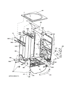Cabinet & Top Panel parts for Ge Dryer GFDS150GD1WW from AppliancePartsPros.com
