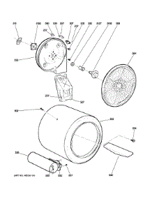 Drum parts for Ge Dryer GHDN520GD2WS from AppliancePartsPros.com