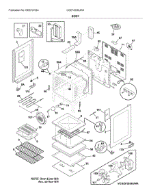 Body parts for Frigidaire Range CGEF3036UWA from AppliancePartsPros.com