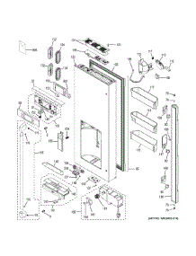 Dispenser Door parts for Ge Refrigerator CFE28TSHQSS from AppliancePartsPros.com