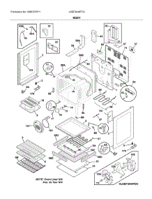 Body parts for Frigidaire Range LGEF3046TFG from AppliancePartsPros.com