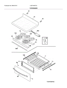 Top / Drawer parts for Frigidaire Range LGEF3046TFG from AppliancePartsPros.com