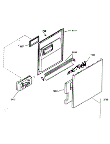 Door Assy parts for Kenmore Dishwasher 630.16304400 (63016304400, 630 16304400) from AppliancePartsPros.com