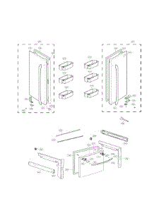 Door Parts parts for Lg Refrigerator LFC28768SW/00 from AppliancePartsPros.com