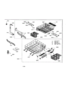 Basket Assy parts for Kenmore Dishwasher 630.17303400 (63017303400, 630 17303400) from AppliancePartsPros.com