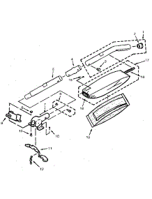 Handle And Bag Housing parts for Kenmore Vacuum 860.30840 (86030840, 860 30840) from AppliancePartsPros.com