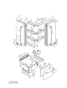 Door Parts parts for Lg Refrigerator LFD25860SB/00 from AppliancePartsPros.com