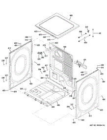 Cabinet & Top Panel parts for Ge Dryer GFDR485GF0RR from AppliancePartsPros.com