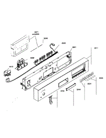 Control Panel parts for Kenmore Dishwasher 630.16302400 (63016302400, 630 16302400) from AppliancePartsPros.com