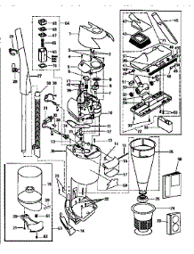 Handle And Attachments parts for Kenmore Vacuum 204.3499990 (2043499990, 204 3499990) from AppliancePartsPros.com