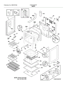 Body parts for Frigidaire Range FGEF3036TFF from AppliancePartsPros.com