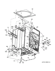 Cabinet & Top Panel parts for Ge Dryer GFDS150ED1WW from AppliancePartsPros.com