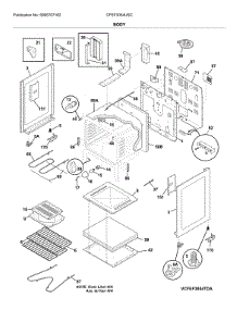 Body parts for Frigidaire Range CFEF3054USC from AppliancePartsPros.com