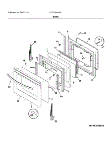 Door parts for Frigidaire Range CFEF3054USC from AppliancePartsPros.com
