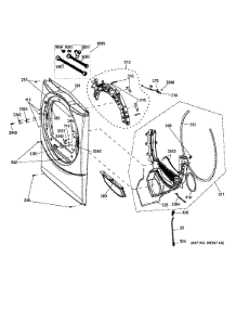 Front Panel parts for Ge Dryer GFDS150ED1WW from AppliancePartsPros.com