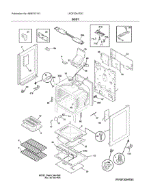 Body parts for Frigidaire Range LFGF3054TDC from AppliancePartsPros.com