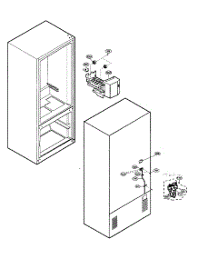 Ice Maker Parts parts for Lg Refrigerator LFC20740SW/00 from AppliancePartsPros.com