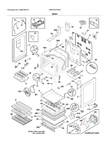 Body parts for Frigidaire Range CPEF3077QFG from AppliancePartsPros.com