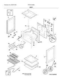 Body parts for Frigidaire Range FFEF3010UBB from AppliancePartsPros.com