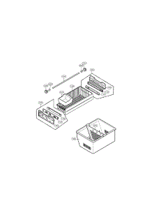 Freezer Parts parts for Lg Refrigerator LFX25960SB/00 from AppliancePartsPros.com