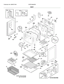 Body parts for Frigidaire Range CGEF3036UDB from AppliancePartsPros.com
