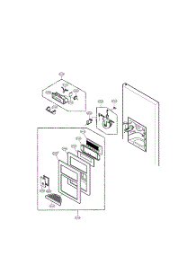Dispenser parts for Lg Refrigerator LFX25960SB/00 from AppliancePartsPros.com