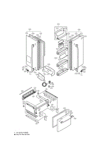 Doors parts for Lg Refrigerator LFX25960SB/00 from AppliancePartsPros.com