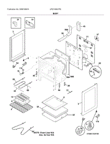 Body parts for Frigidaire Range LFEF3052TFE from AppliancePartsPros.com