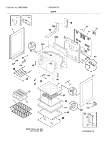 Body parts for Frigidaire Range LFEF3054TFG from AppliancePartsPros.com