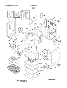 Body parts for Frigidaire Range FFEF3056TSH from AppliancePartsPros.com