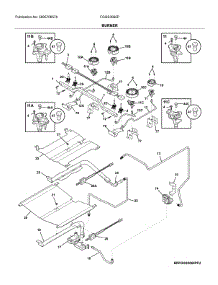 Burners parts for Frigidaire Range FGGS3065PWU from AppliancePartsPros.com