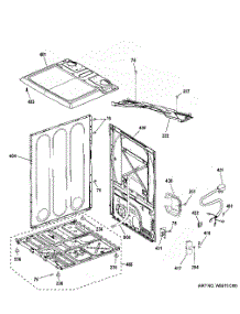 Cabinet & Top Panel parts for Ge Dryer GTX65GBSJ1WS from AppliancePartsPros.com
