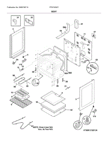 Body parts for Frigidaire Range FFEF3052TWC from AppliancePartsPros.com