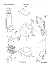 Body parts for Frigidaire Range FFEF3010UWB from AppliancePartsPros.com
