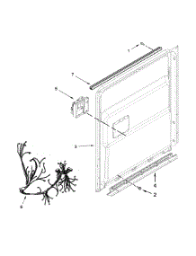 Inner Door Parts parts for Kenmore Dishwasher 665.12779K314 (66512779K314, 665 12779K314) from AppliancePartsPros.com