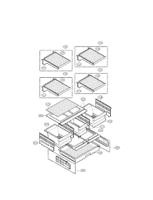 Refrigerator Parts parts for Lg Refrigerator LMC25780SW/00 from AppliancePartsPros.com