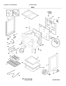Body parts for Frigidaire Range CFEF3012UWB from AppliancePartsPros.com