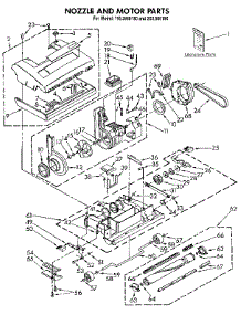 Nozzle And Motor Parts parts for Kenmore Vacuum 203.966180 (203966180, 203 966180) from AppliancePartsPros.com