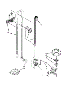 Fill, Drain And Overfill Parts parts for Kenmore Dishwasher 665.12762K314 (66512762K314, 665 12762K314) from AppliancePartsPros.com