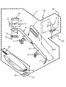 Handle And Bag Housing parts for Kenmore Vacuum 860.31775 (86031775, 860 31775) from AppliancePartsPros.com