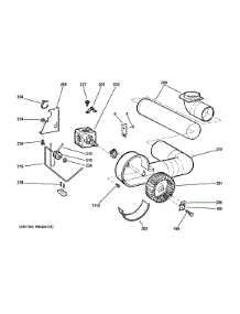 Blower & Motor parts for Ge Dryer DSKP333EC5WW from AppliancePartsPros.com